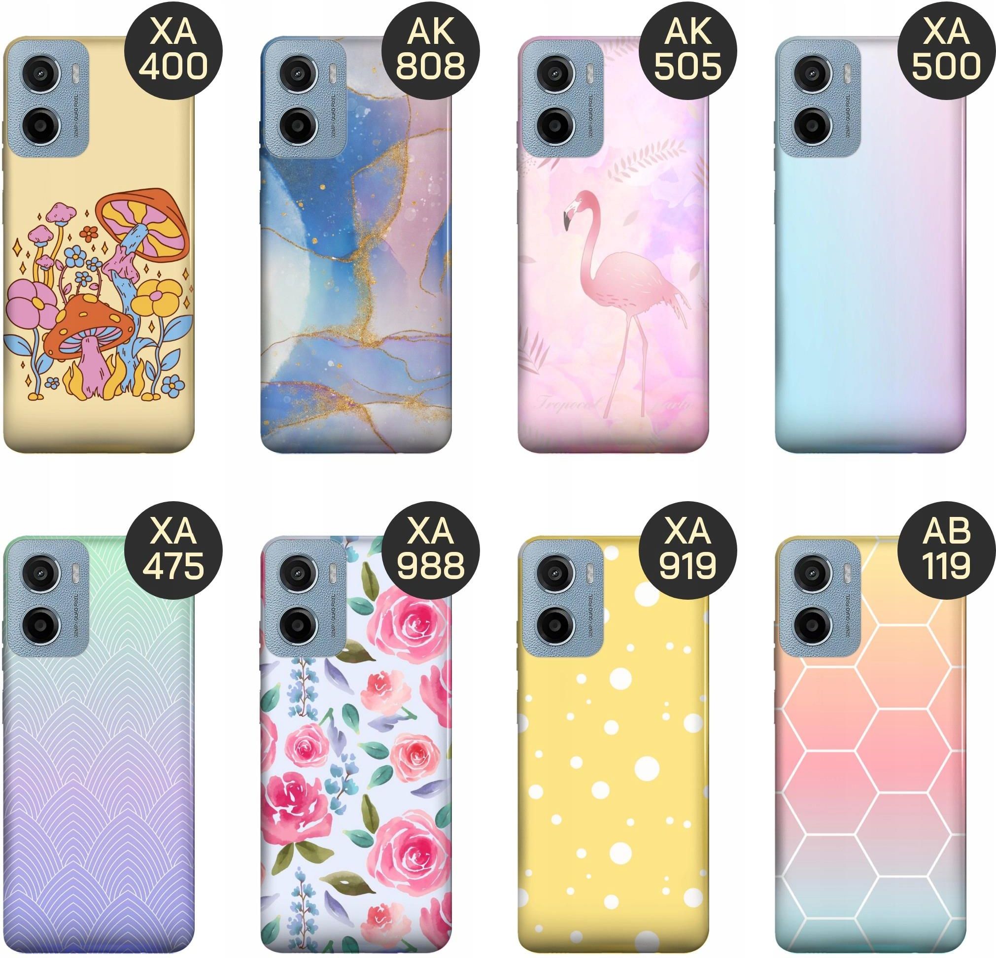 SEAHAI Handyhülle Für Motorola Moto E15 / G05 – Leder-Folio Mit Blätter & Katze Motiv, Blau | Brieftaschenfunktion & Ständer