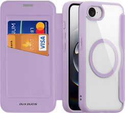 Dux Ducis Etui Z Klapką Do Iphone 16E Case Magsafe Duxducis Pokrowiec Fioletowe