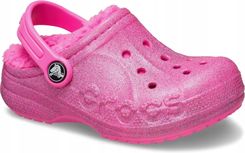 Zdjęcie Crocs Ocieplane Dziecięce Chodaki Baya Lined Glitter 207656 Clog 32-33 - Łódź