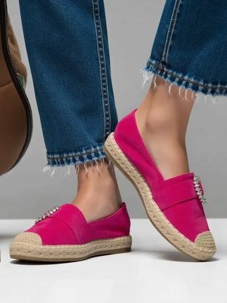 Damskie Espadryle LUNARA PŁASKIE RÓŻOWE FUKSJA – Stylowe Buty na Lato 36