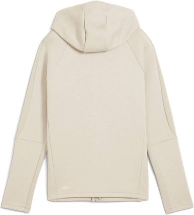 Bluza z kapturem damska Puma EVOSTRIPE FULL-ZIP DK beżowa 68505087 - zdjęcie 2