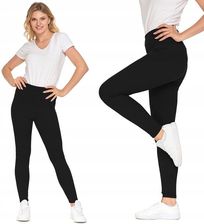 Legginsy Damskie Długie Prążkowane Wysoki Stan Kryjące Wygodne MORAJ L/XL - zdjęcie 1