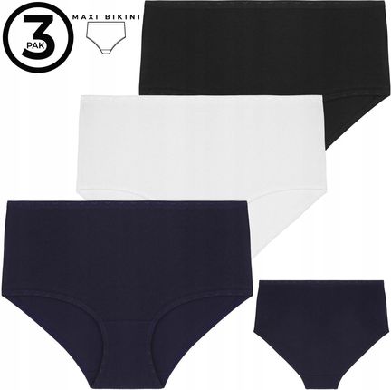 Figi Majtki Bawełniane Damskie Mix Kolor Wysoki Stan MORAJ 3-szt 5XL - zdjęcie 2