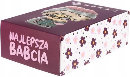 Zestaw skarpetek damskich Najlepsza Babcia 2-pak WIELOKOLOROWY MORAJ 38-41 - zdjęcie 3