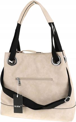 Torebka Damska Worek Modna Listonoszka shopper na Ramię YD8904 Beige - zdjęcie 3