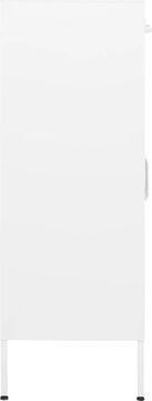 Dkd Home Decor Szafka Do Przechowywania Biała 80X35X101,5cm Stalowa - zdjęcie 2