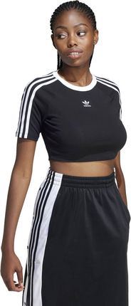 Crop top damski adidas 3-STRIPES BABY czarny IU2532 - zdjęcie 2