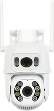 Kamera ip obrotowa zewnętrzna icsee-w61sd-2 wi-fi full-color 2 x 3mpx 2 x 3.6mm
