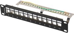 Zdjęcie Lanberg Patch Panel 12 Port 1U Czarny (PPKS9212B) - Toruń