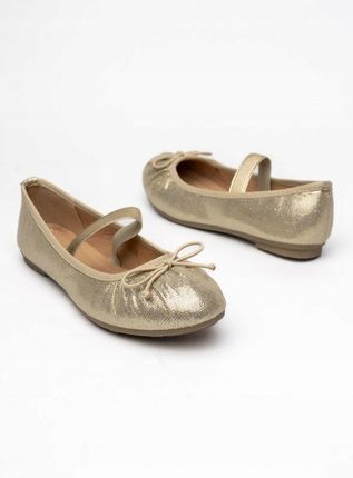 Damskie Baleriny LUSIA – GOLD 38 - zdjęcie 3