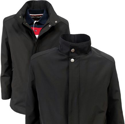 KURTKA MĘSKA WIOSENNA ZANARDI K-04 CZARNA 4XL