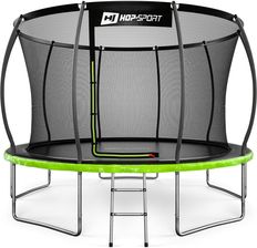 Zdjęcie Trampolina ogrodowa 12ft (366cm) pumpkin - czarno-zielona z siatką wewnętrzną - Przemków