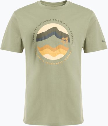 Koszulka męska Columbia Path Lake Graphic Tee II safari/circular Wiosna 2025