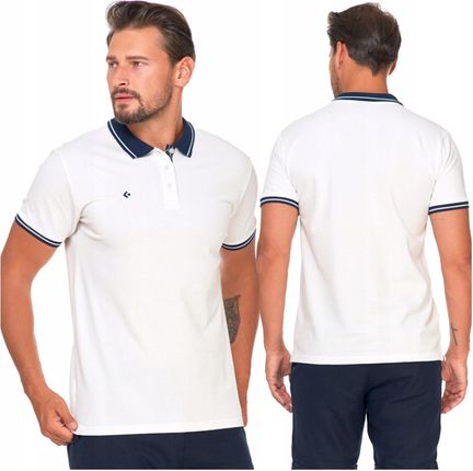 Moraj Koszulka Polo Męska Bawełniana Polówka Modna Premium Biała Xl