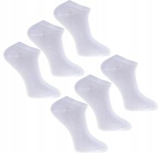 Zdjęcie Moraj Skarpetki Stopki Męskie Białe Bawełniane 6-Pak 39-42 - Dolsk