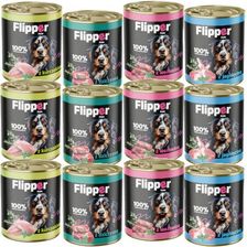 Dolina Noteci Flipper Pate Mokra Karma Dla Psa Mix Smaków 12X800G