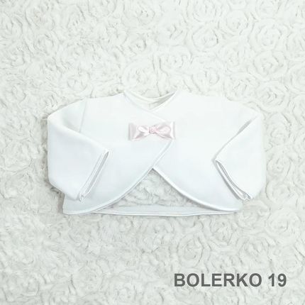 Angelino Bolerko Do Chrztu Dziewczęce Białe B 19 80