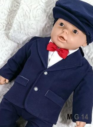 Angelino Granatowa Marynarka Do Chrztu Dla Chłopca M G 14 62
