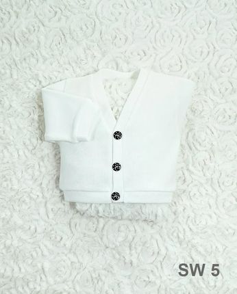 Angelino Sweterek Chłopięcy Do Chrztu Biały Sw 5 56