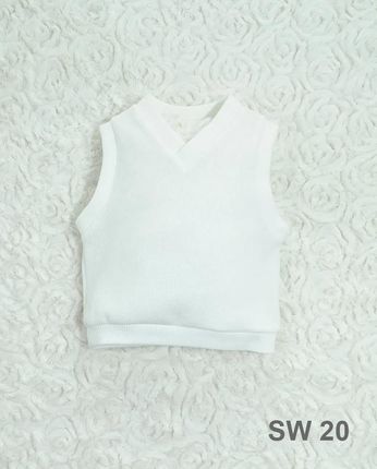 Angelino Biała Kamizelka Do Chrztu Dla Chłopca Sw 20 80