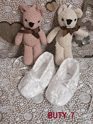 Angelino Buciki Do Chrztu Dla Dziewczynki Koronkowe Buty 7 68