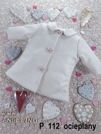 Angelino Ocieplany Płaszczyk Do Chrztu Dla Dziewczynki Glamour P 112 86