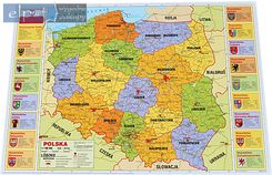 Derform Mapa Podkład Oklejany Polska Administracyjna [408183] - zdjęcie 1