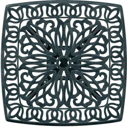 Zakito Europe Stolik Ogrodowy W Stylu Vintage Z Odlewanego Aluminium Zielony 53X53X53cm Otworem Na Parasol ZE4002818 - zdjęcie 4
