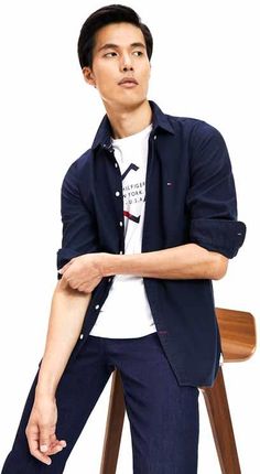 Tommy Hilfiger Koszula Slim Classic Dobby Shirt