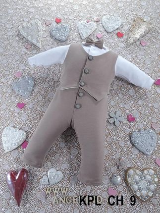 Angelino Kakaowy Komplet Do Chrztu Dla Chłopca Kpl Ch 9 74