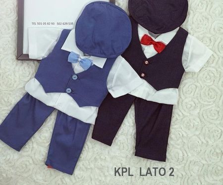 Angelino Komplet Do Chrztu Dla Chłopca Granatowy Kpl Lato 2 74