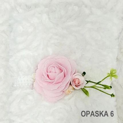 Angelino Opaska Do Chrztu Dla Dziewczynki Biała Opaska 6 68