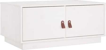 Zakito Home Stolik Kawowy Drewniany Rustykalny 80X50X35Cm Biały (Zh818251)