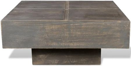 Zakito Home Stolik Kawowy Vintage Drewno Mango 68X68X30cm Ciemny Brąz (Zh241133) - zdjęcie 3