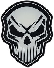 Zdjęcie 101 Inc. Naszywka 3D Pvc Angry Skull Glow In The Dark - Bytom