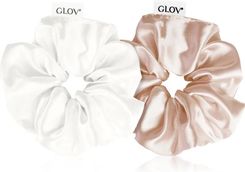Zdjęcie Glov Satin Scrunchies M Gumki Do Włosów Sparkling Wine/Beige 2szt. - Milanówek