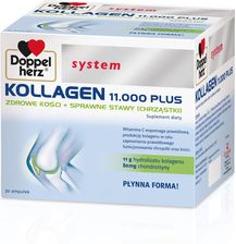 Zdjęcie Doppelherz System Kollagen 11.000 Plus, kolagen do picia 30 Ampułek - Piaseczno
