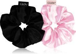 Zdjęcie Glov Satin Scrunchies M Gumki Do Włosów Pink/Black 2szt. - Żukowo