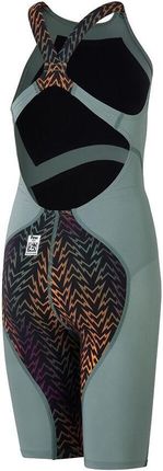 Speedo Strój Startowy Pływacki Dla Dziewczynki Lzr Ignite Kneeskin Zielone - zdjęcie 2