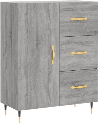 Zakito Komoda szafka szary dąb sonoma 69,5x34x90cm (Z827898)