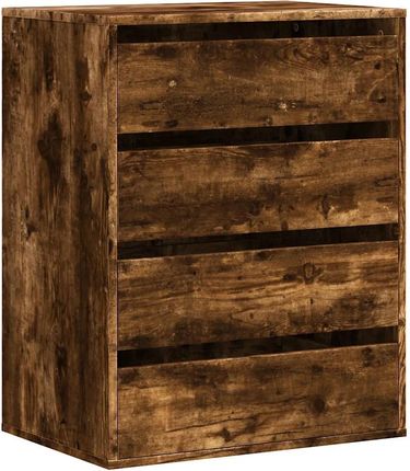 Zakito Home Komoda drewniana 4 szufladowa 60x41x76 cm dąb (ZH852874)