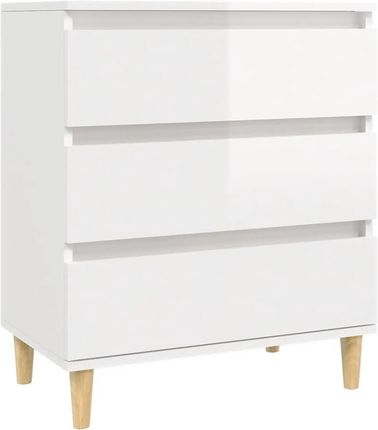 Zakito Home Komoda biała 3 szuflady 60x35x70 cm (ZH823042)