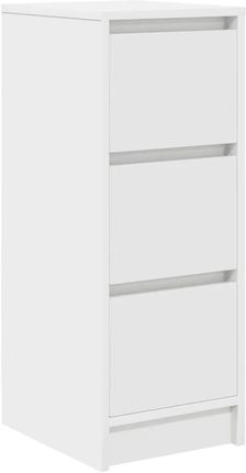 vidaXL Komoda Biała 29,5x34x76 cm Drewno klejone (861634)