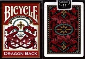 Bicycle Karty Dragon Red Back