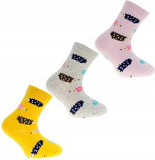 Zdjęcie MORAJ Skarpety Dziewczęce Jeżyki 3-PARY 27-30 - Krotoszyn