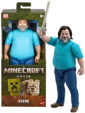 Zdjęcie Mattel Minecraft Movie Duża Figurka Steve 30 Cm. JFR65 JGG67 - Radzymin