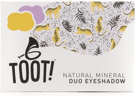 Toot! Mineralny Cień Do Powiek W Duecie Żółto-Złotym I Fioletowym Cheetah 4,6g Delikatny Dla Wrażliwej Skóry
