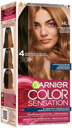 Garnier Color Sensation Rozjaśniająca Farba Do Najciemniejszych Brązowych Włosów 40ml Odcień HL1