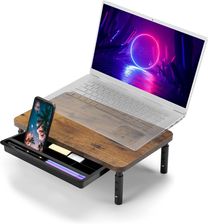 Zdjęcie Podstawka z półką pod monitor laptop HAJNAN rustic+ szuflada - Barczewo