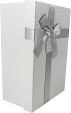 Zdjęcie Pudełka Prezentowe Eleganckie Białe Pudełko Prezentowe Z Kokardą 230X155X100 70323WHT - Tarczyn